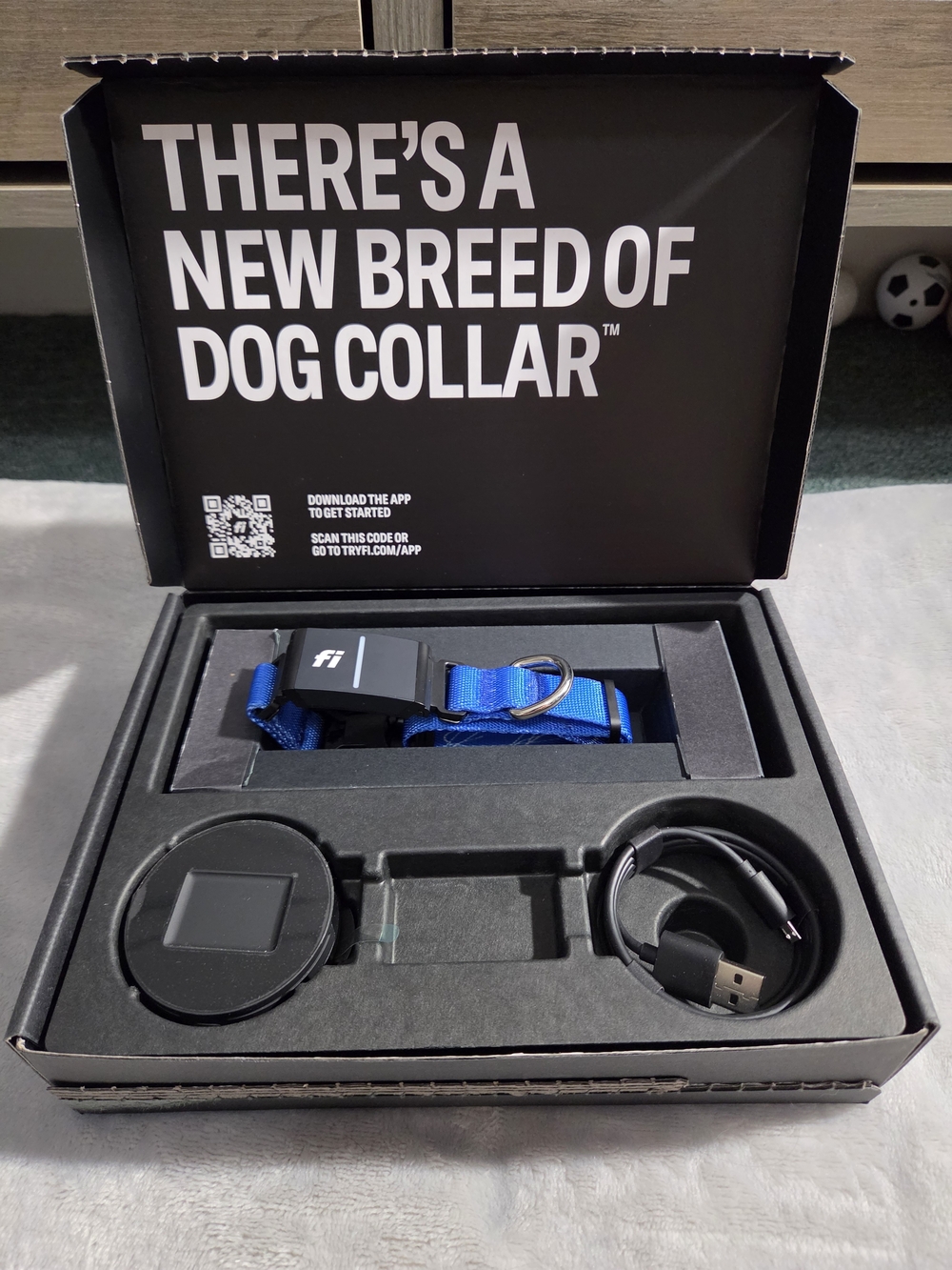 Fi Series 3 Smart Dog Collar Kit- Blue XS, new in box